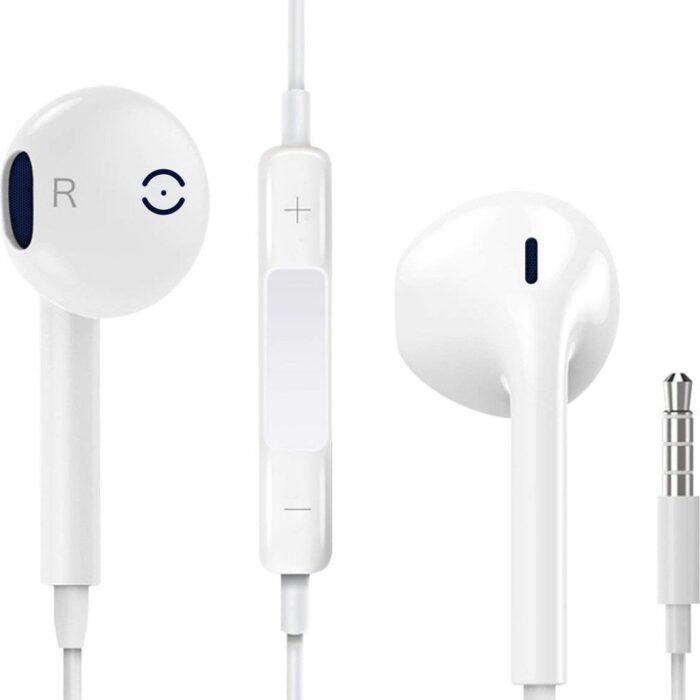 In-Ear Oordopjes met 3.5mm Jack - Oortjes met Draad en Microfoon voor Telefoon / Tablet / Laptop / Smartphone / GSM