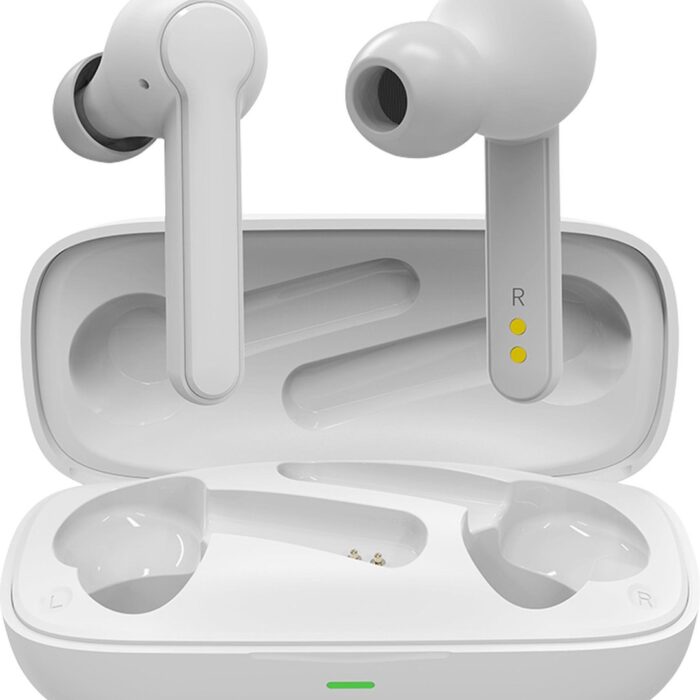 Qproducts Earpods - Volledig Draadloze Oordopjes - Bluetooth Oortjes - Earbuds - Draadloos met Extra Bass - Ideaal voor Sport en Hardlopen - Wireless & Waterproof - Wit