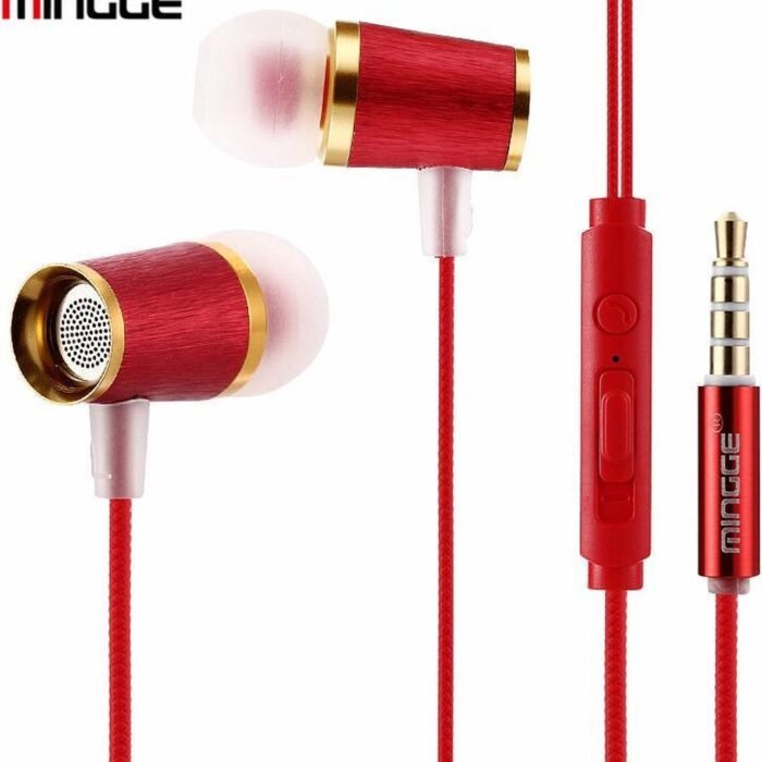 M21 High Bass In-Ear Oordopjes met 3.5mm Jack Oortjes vooriPhone / Samsung Galaxy / Huawei - rood