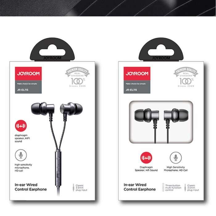 Joyroom stereo headset Basic in-ear Fit