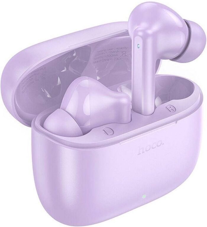 Hoco EQ2 True Wireless Headset Bluetooth 5.3 Draadloze Oortjes Paars
