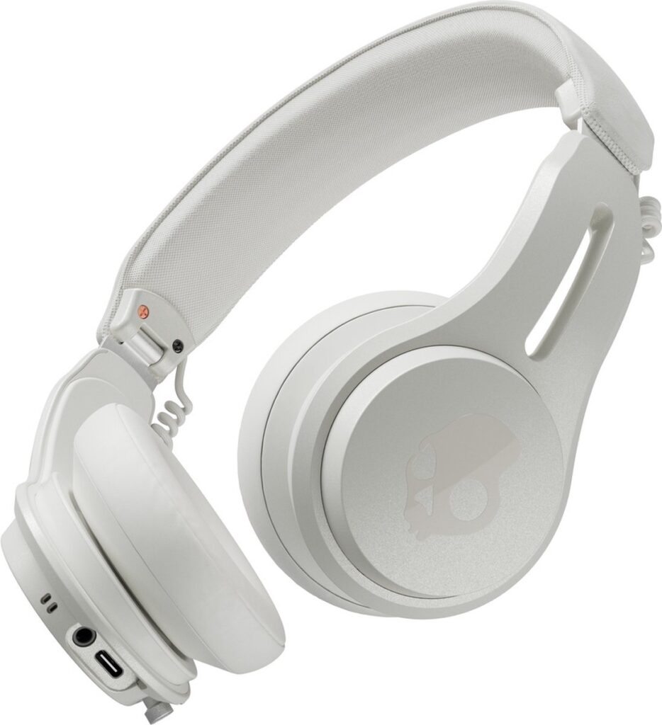 Skullcandy Icon ANC Draadloze Hoofdtelefoon - Bluetooth Koptelefoon - Active Noise Cancelling - 60u batterij - Waterbestendig - On-Ear - met Microfoon - Wit