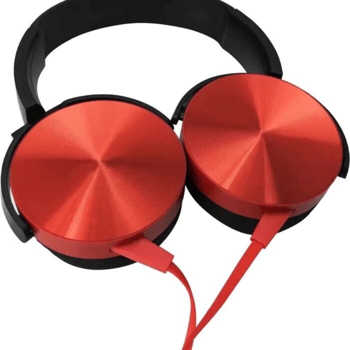 Headset met Microfoon - Computer Headset - Koptelefoon met Microfoon - Headset - Laptop - Koptelefoon - 3.5mm - Plug & Play 450AP (rood)