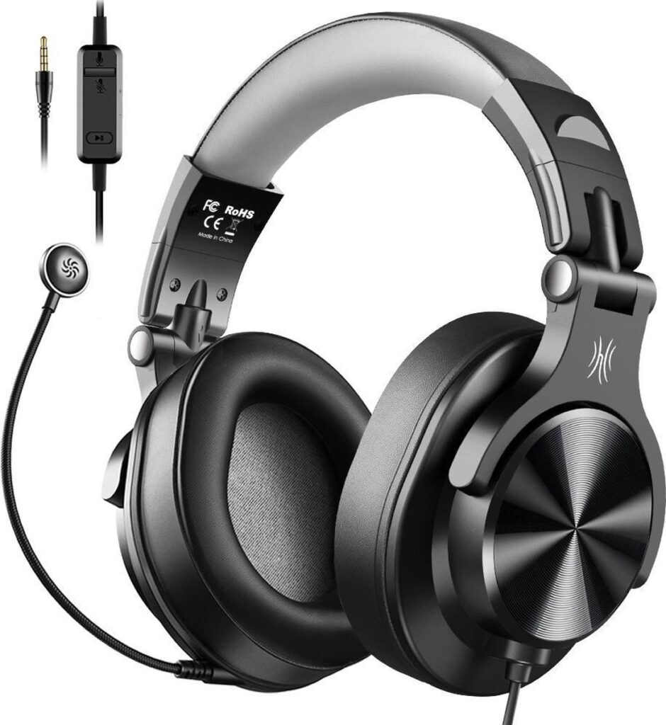 OneOdio A71-D - koptelefoon met microfoon - Over-ear koptelefoon met micro - stereo - modern - comfortabel - dj set - kop telefoon - professionele koptelefoon - muziek studio - dj Headphones - Gameheadset - Game - audiocall - videoconferentie
