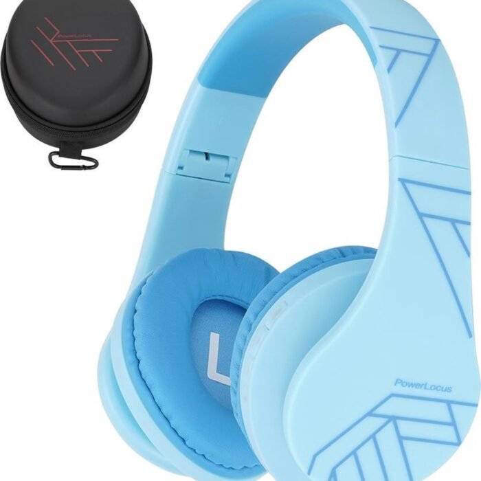 PowerLocus P2 draadloze Over-Ear Koptelefoon Inklapbaar koptelefoon voor kinderen - veilig volume van 85 dB- Bluetooth Hoofdtelefoon - Met microfoon