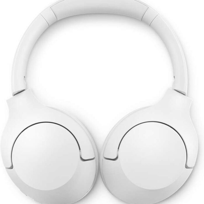 PHILIPS TAH8506WT - Draadloze Ruisonderdrukkende Over-Ear Hoofdtelefoon, Ruisonderdrukking Pro, Draadloze Hoofdtelefoon voor Volwassenen, Met microfoon, Bluetooth, 60 Uur Speeltijd, Lichtgewicht - Wit