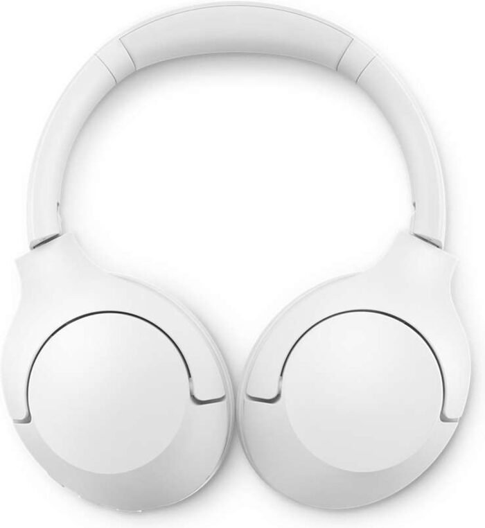 PHILIPS TAH8506WT - Draadloze Ruisonderdrukkende Over-Ear Hoofdtelefoon, Ruisonderdrukking Pro, Draadloze Hoofdtelefoon voor Volwassenen, Met microfoon, Bluetooth, 60 Uur Speeltijd, Lichtgewicht - Wit