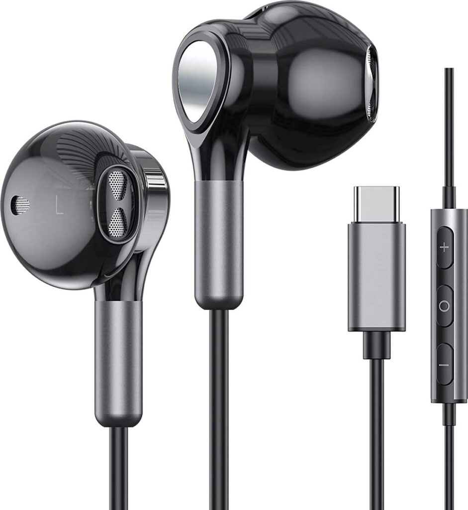 USB-C Oordopjes met Microfoon en Afstandsbediening - DAC Chip - Premium Hi Fi Geluidskwaltieit - Ruisvrij - Geschikt voor alle S24, S23, S22, S21