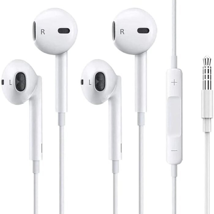 Hoofdtelefoon - 3.5 mm aux aansluiting - Oortelefoon met Microfoon - Koptelefoonaansluiting - Stereo - Wit