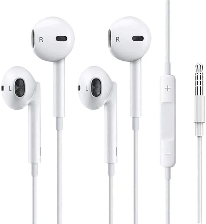 Hoofdtelefoon - 3.5 mm aux aansluiting - Oortelefoon met Microfoon - Koptelefoonaansluiting - Stereo - Wit