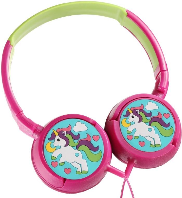 Volkano Unicorn Kinderkoptelefoon – Bedrade Koptelefoon , Veilig & Comfortabel – VK-2000-BJE