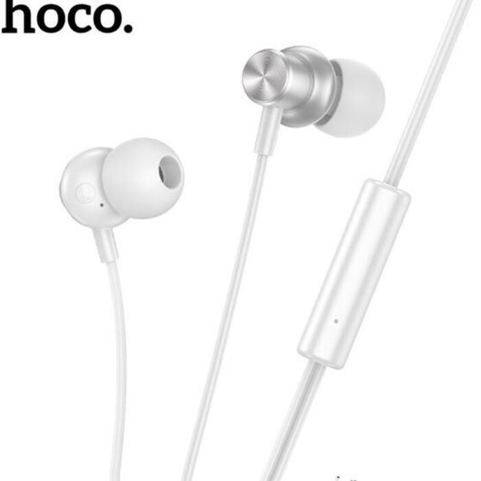 Hoco M110 Bedrade In-Ear Oordopjes 3.5mm Jack Headset Zilver