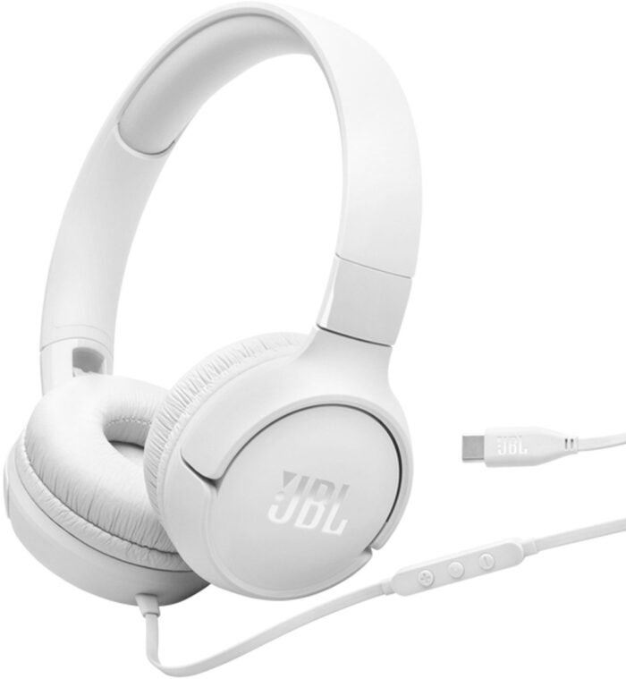 JBL Tune 520C USB-C - Bedrade koptelefoon - Wit