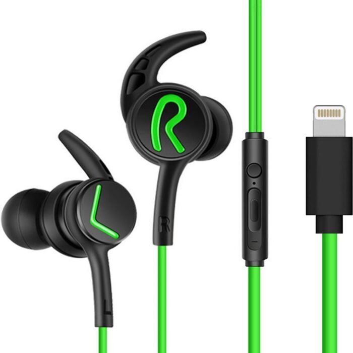 Phreeze EP15 Bedrade Oortjes - Groen - In-Ear Sport Headset met Haakjes - Headset - Geschikt voor Apple iPhone Oortjes met Draad