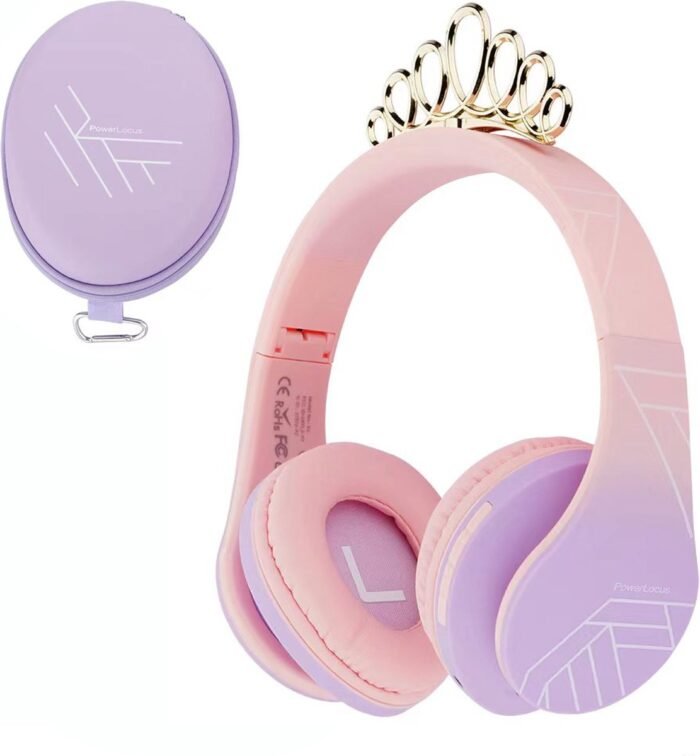 PowerLocus P2 draadloze Over-Ear Koptelefoon Inklapbaar koptelefoon voor kinderen - veilig volume van 85 dB - Bluetooth Hoofdtelefoon - Met microfoon