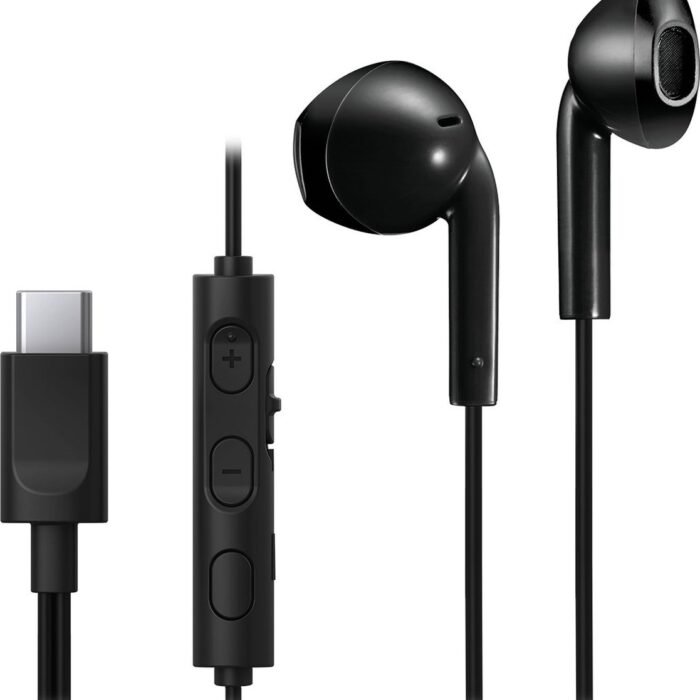 JVC HA-FR17UC - In-Ear USB-C Stereo Headset + Remote - Zwart