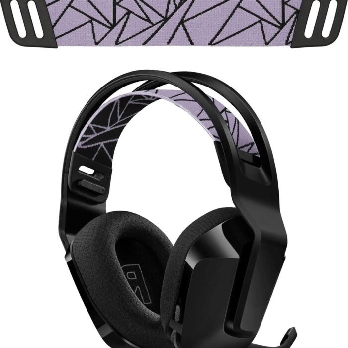 Vervangende Nylon zachte hoofdband voor Logitech G733 G335 G535 koptelefoon - zwart paars .