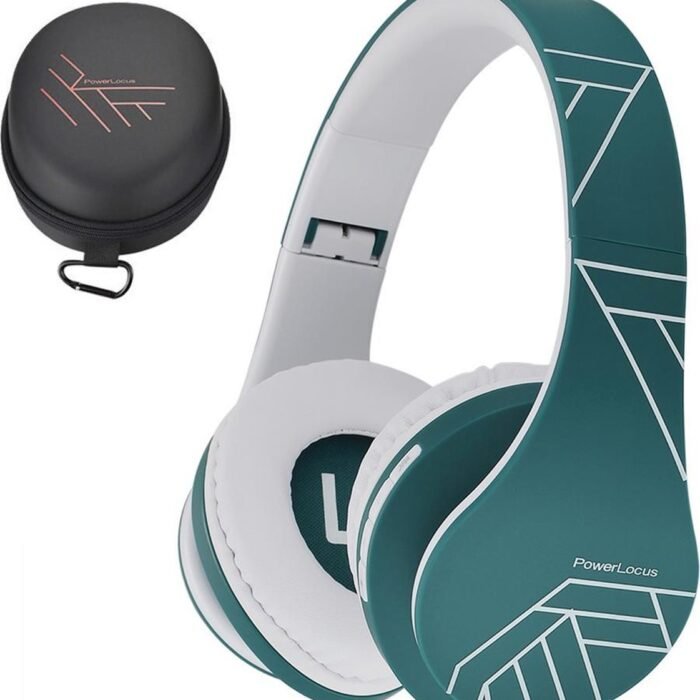 PowerLocus P2 - Draadloze Over-Ear Koptelefoon Inklapbaar - Bluetooth Hoofdtelefoon - Met microfoon – Headphone - Micro SD mode – Incl. Carry Case – Blauw
