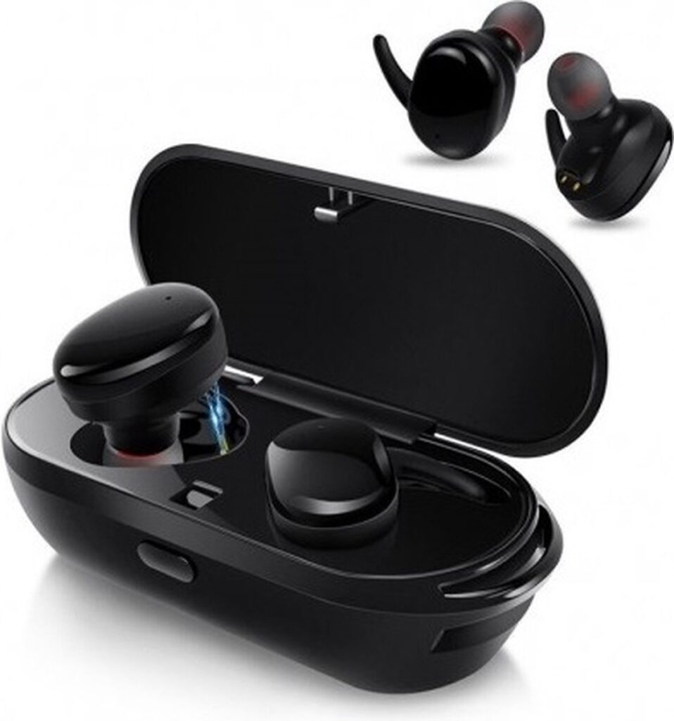 DrPhone TWS Earphones – Wireless Earphones – Bluetooth 5.0- Waterdicht – Ruisonderdrukking - One-Touch Control – Zwart