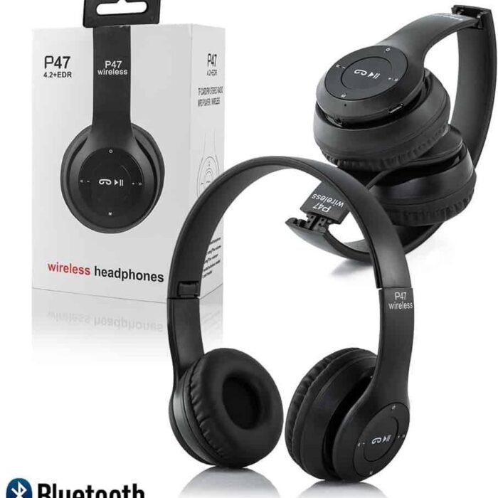 P47 5.0| Bluetooth Hoofdtelefoon | Draadloze Headset | Wireless Headphones | Opvouwbaar| Handsfree bellen| Microfoon|MP3| FM Radio| Zwart