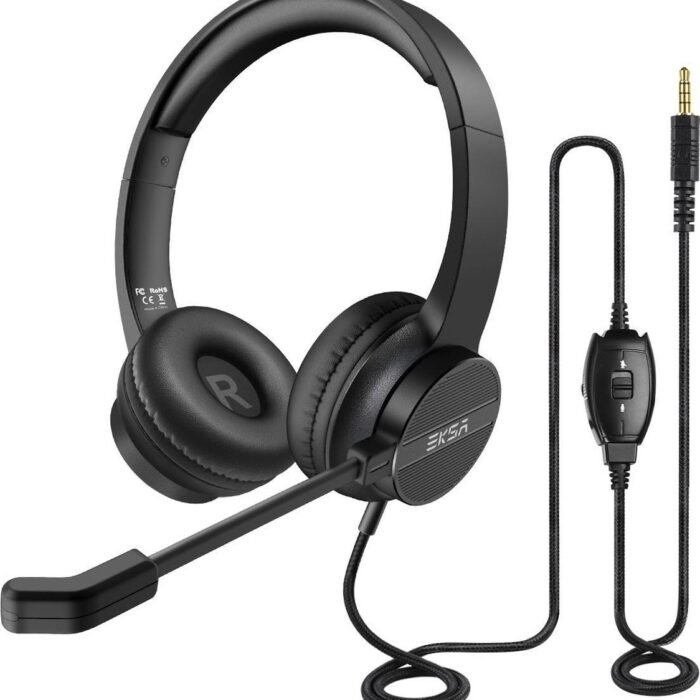 Office Headset - Koptelefoon - Hoofdtelefoon met Microfoon - 3.5mm jack - Licht en Comfortabel