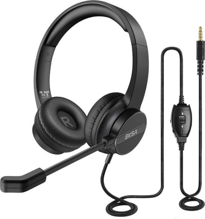 Office Headset - Koptelefoon - Hoofdtelefoon met Microfoon - 3.5mm jack - Licht en Comfortabel