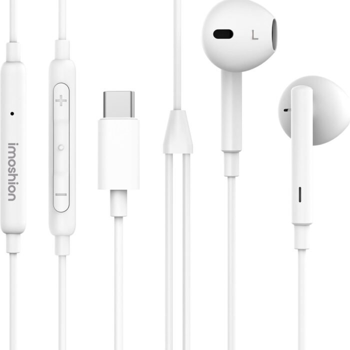 imoshion Bedrade Oordopjes met USB-C Aansluiting - Oortjes met Draad - Wit
