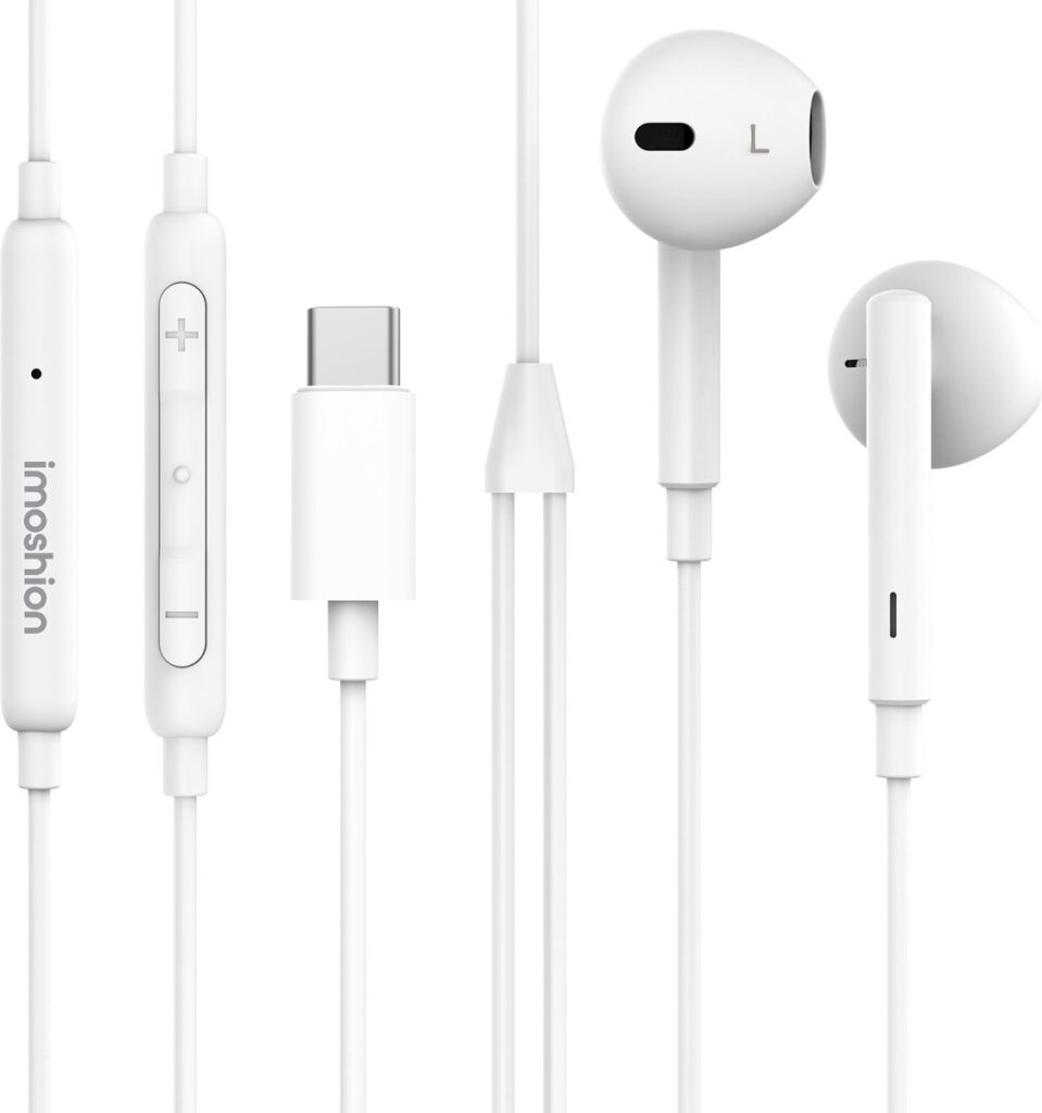 imoshion Bedrade Oordopjes met USB-C Aansluiting - Oortjes met Draad - Wit