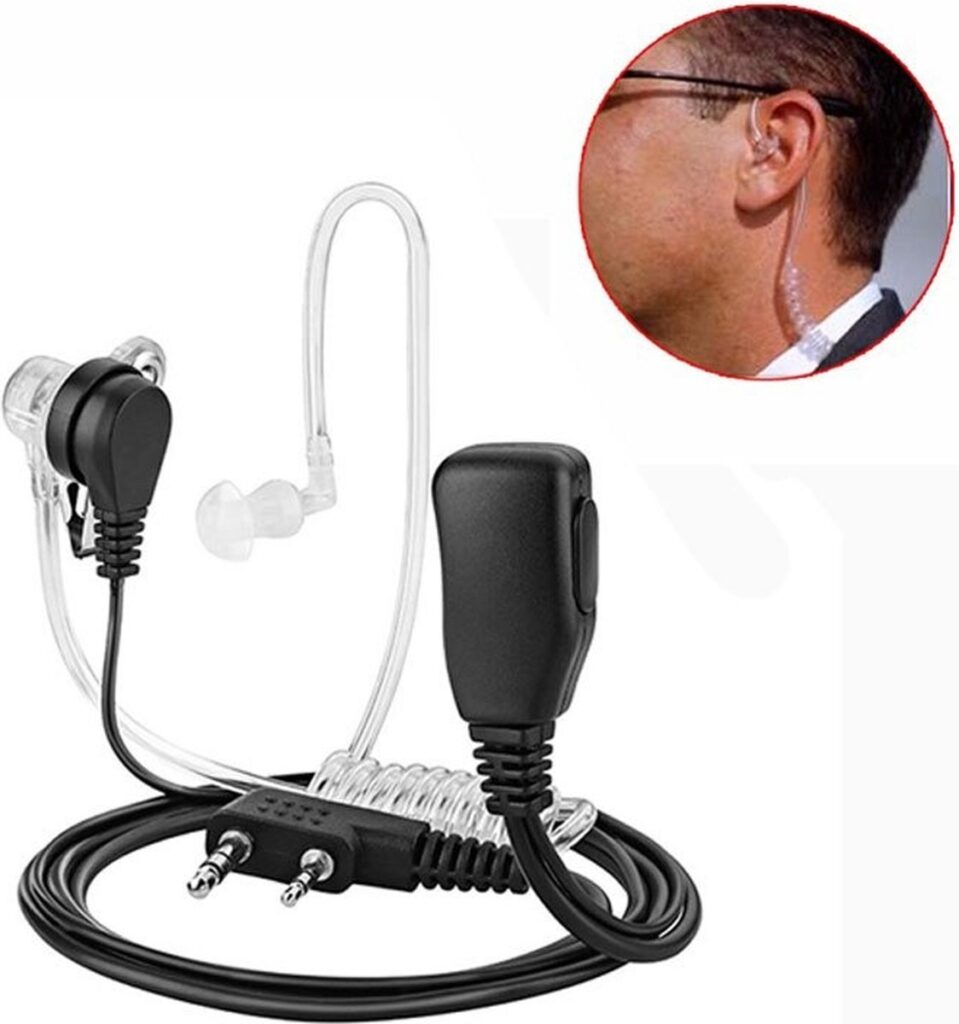 WiseGoods Luxe 2 Pin Headset Met Microfoon - Headsets - Mic - Oortje - Oortjes - Radio Accessoires - Tool - Tools Beveiliging