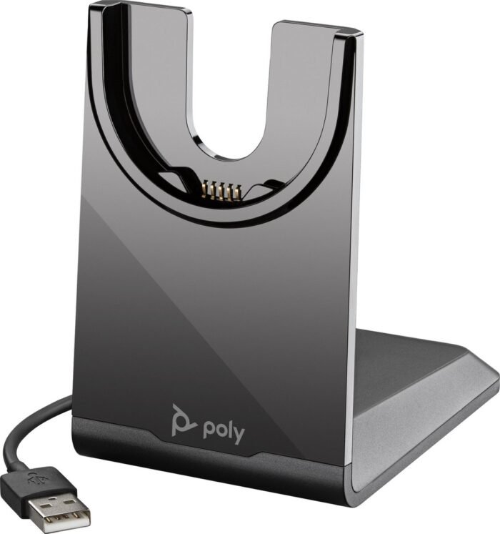 POLY Voyager Focus 2 - Headset met oplaadstatief - USB-A - zwart