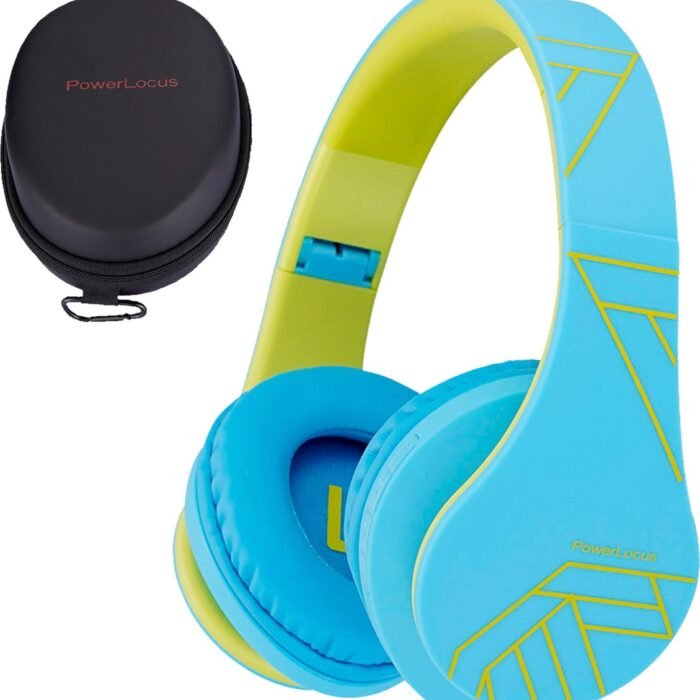 PowerLocus P2 draadloze Over-Ear Koptelefoon Inklapbaar koptelefoon voor kinderen - veilig volume van 85 dB- Bluetooth Hoofdtelefoon - Met microfoon