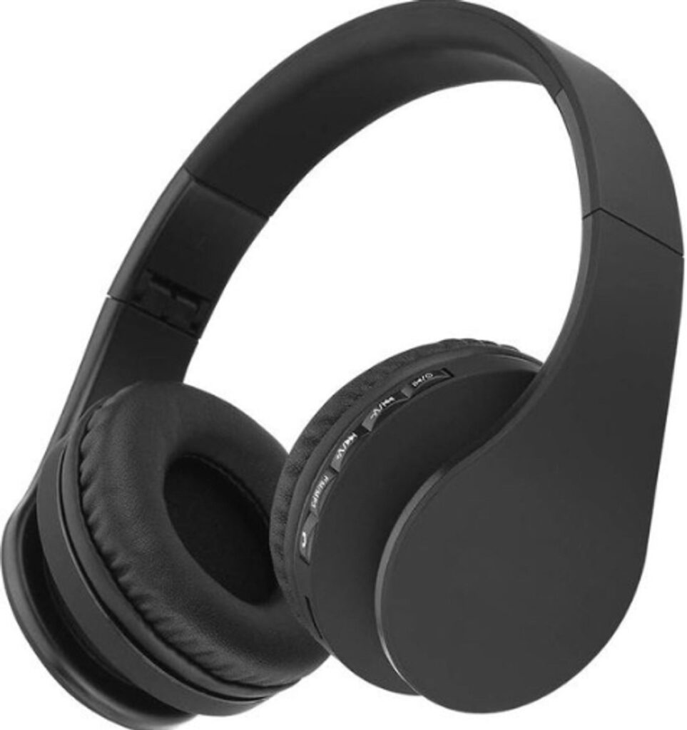 StayPowered Bluetooth Koptelefoon - HiFi Geluid voor Een Ongekende Muziekbeleving - Draadloos of Bekabeld - Ingebouwde Microfoon - Micro-SD en FM-Radio - Comfortabele Memory Foam Oorkussens - Zwart - Levering Sneller dan Aangegeven!