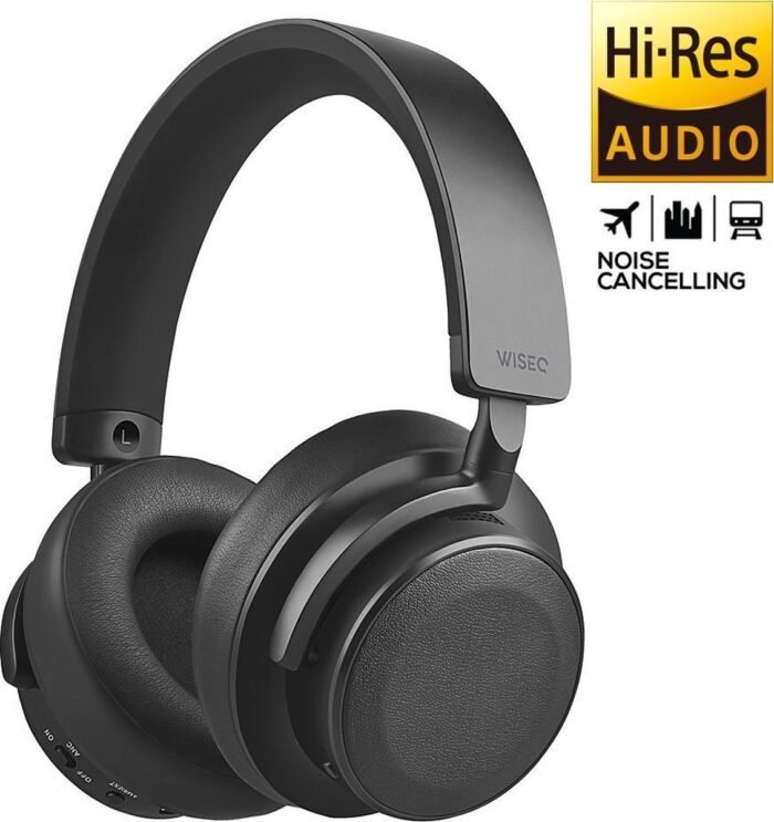WiseQ ANC Draadloze Koptelefoon 98% Active Noise Cancelling - Bluetooth 5.0 - AptX - 30 Uur Batterij - ANCX100
