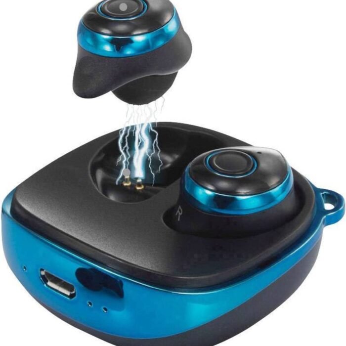 Renkforce RF-BTK-200 In Ear oordopjes Bluetooth Blauw, Zwart Headset