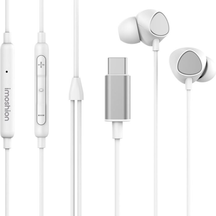 imoshion Bedrade Oordopjes met USB-C Aansluiting - In-Ear Oortjes met Draad - Wit