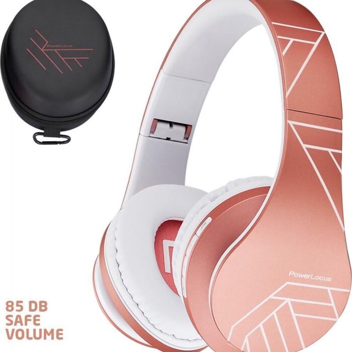 PowerLocus P2 draadloze Over-Ear Koptelefoon Inklapbaar koptelefoon voor kinderen - veilig volume van 85 dB - Bluetooth Hoofdtelefoon - Met microfoon
