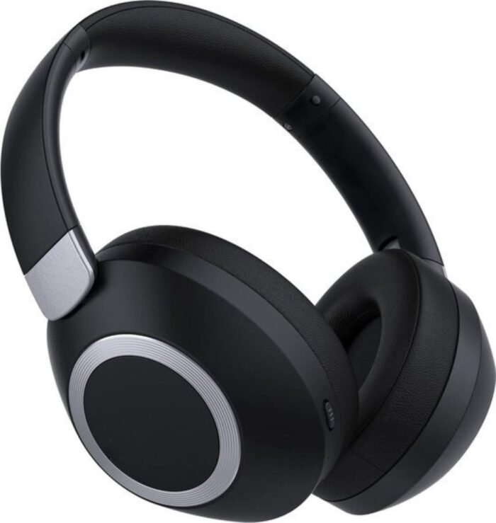 StayPowered Draadloze Hoofdtelefoon - 50 Uur Playtime Voor Onbeperkt Luisterplezier - Diepe Bassen - Opvouwbaar Ontwerp - Bluetooth 5.3 - Ingebouwde Microfoon - Ergonomische Pasvorm - Zwart/Grijs - Levering Sneller Dan Aangegeven!