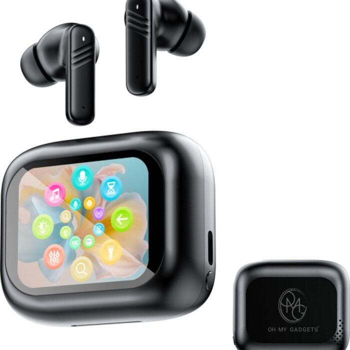 O.M.G SmartBudz PRO – Volledig Draadloze Bluetooth Oordopjes – Active Noise Cancelling – Oplaadcase met Powerbank – Zwart