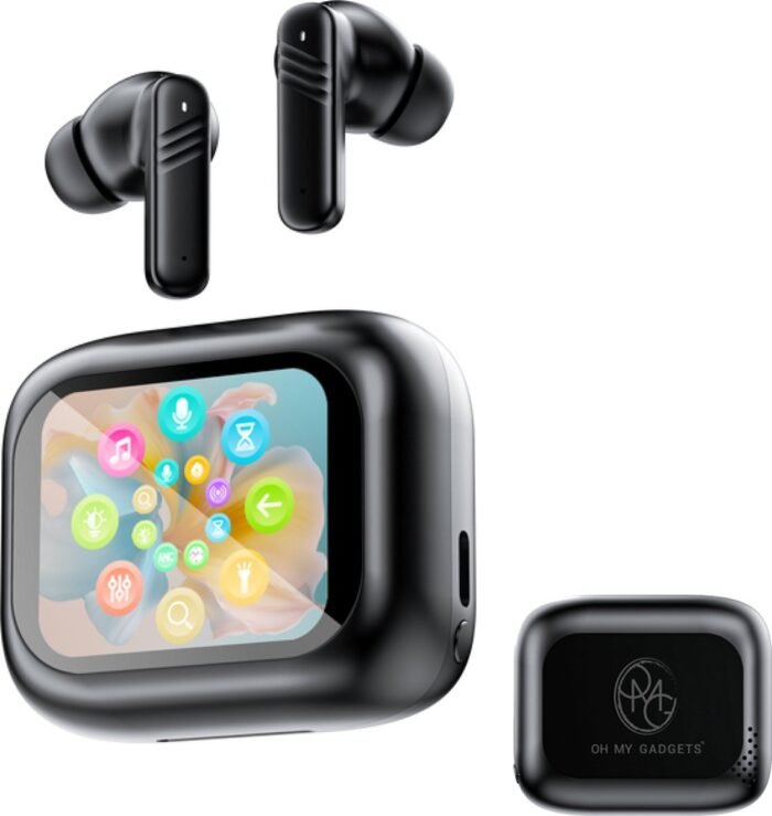 O.M.G SmartBudz PRO – Volledig Draadloze Bluetooth Oordopjes – Active Noise Cancelling – Oplaadcase met Powerbank – Zwart