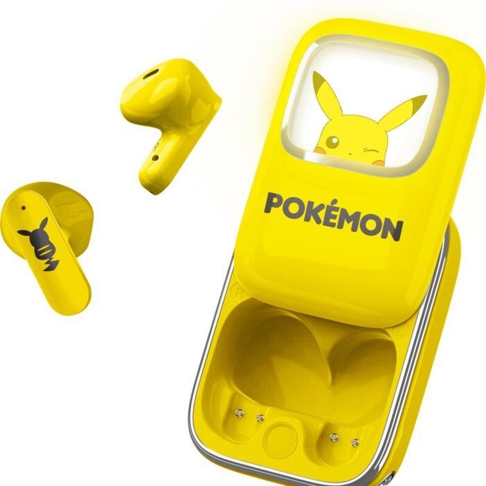Pokémon - draadloze oordopjes - scherm met LED verlichting - met oplaadcase - touch control - lange batterijduur - TWS earpods bluetooth
