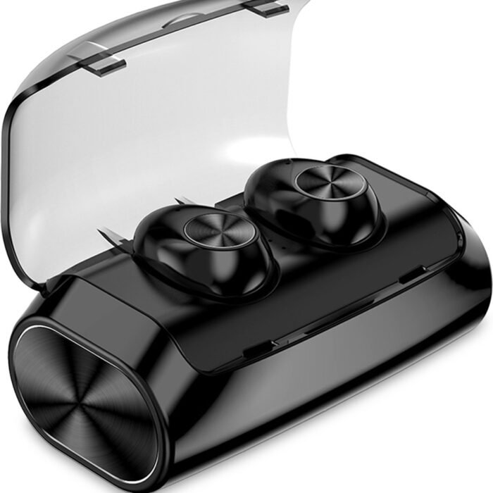 Volledig Draadloze Oordopjes VI Douxe - In-Ear draadloze oordopjes - Zwart - Bluetooth 5.0 - Meer dan 150 uur gebruik met Case - Dual Microfoon - Beide onafhankelijk te koppelen