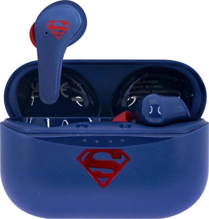 Superman - draadloze oordopjes | earpods - met oplaadcase - touch control - extra eartips - TWS
