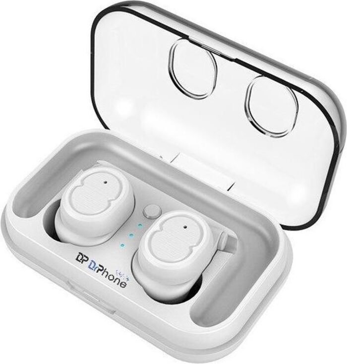 DrPhone WSH1 – Draadloze Stereo Oordoppen – V5.0 – Waterdicht – Touch Control – Wit