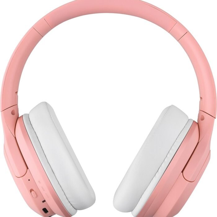 Draadloze Kinderkoptelefoon met Actieve Noise Cancelling (ANC) Bluetooth - 35 uur speeltijd – Hufterproof - Koptelefoon Kind – Over Ear - Roze