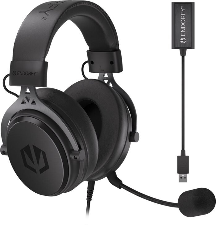 ENDORFY VIRO Plus USB Headset Bedraad Hoofdband Muziek/Voor elke dag Zwart