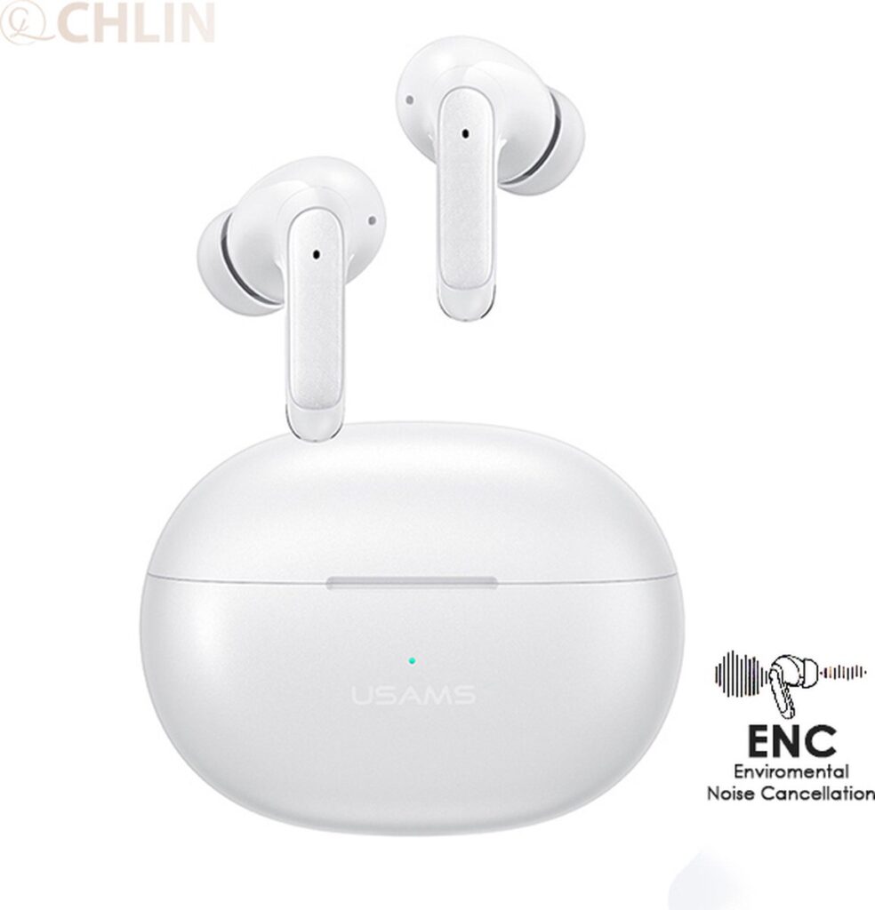 CL CHLIN® Usam X-DON Wit - Draadloze In Ear Bluetooth oordopje met ENC Noise concellation en Hifi geluids kwaliteit - Draadloze oortje Bluetooth - Sport oordopjes - bluetooth oordopjes - draadloze oordopjes - oortjes draadloos - earbuds