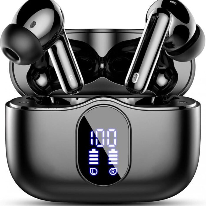 SBG Draadloze Oordopjes - Noise Cancelling - Headset - Bluetooth 5.3 - Earbuds oplaadcase - LED Display - Met Microfoon - Extra dopjes - Zwart