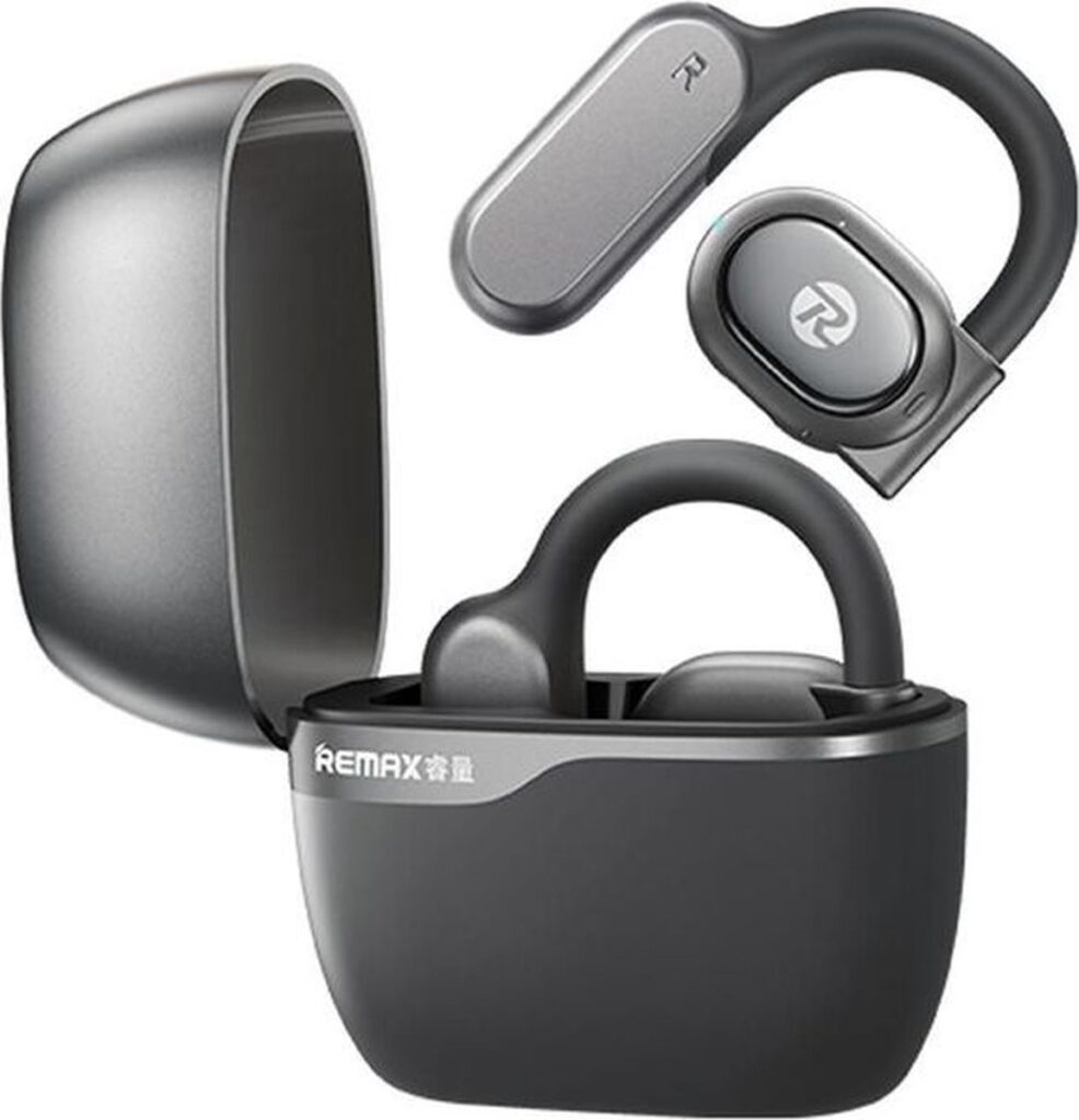 Remax Openbuds P1 - Oortjes Draadloos - Open Ear - Air Conduction - BT 5.3 - Speeltijd 10-12 uur - Zwart