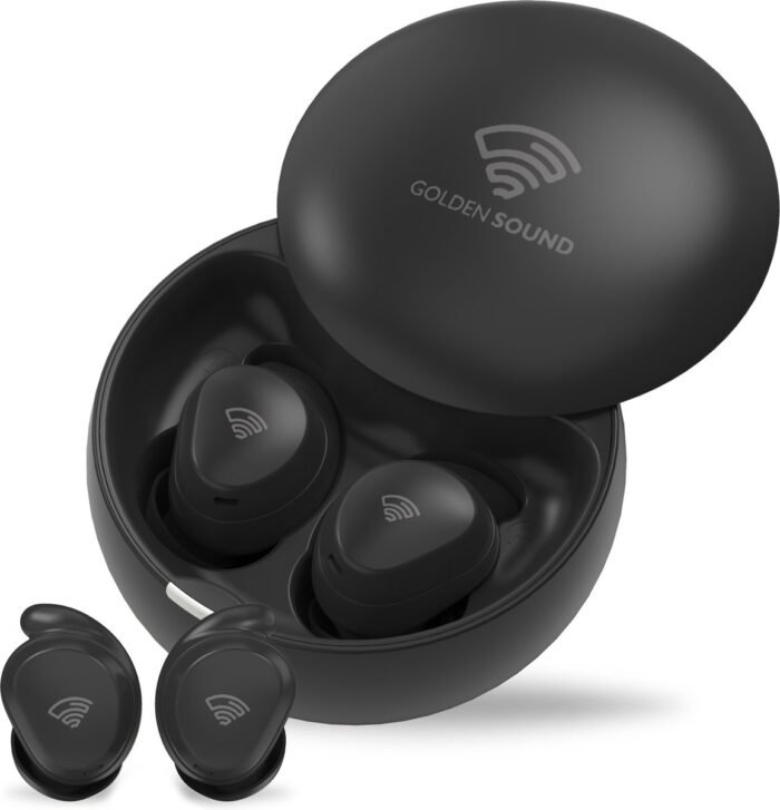 Golden Sound draadloze oordopjes - Slaap oordopjes - Sleep Plugs - Noise Cancelling - Kleinste Oortjes - Geschikt voor elke laptop en smartphone - Zwart