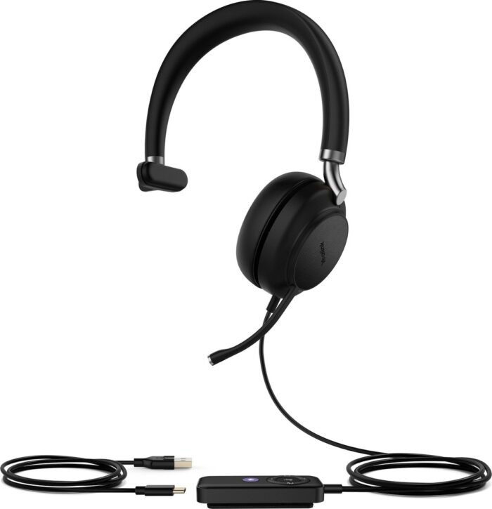 Yealink UH38 Mono Teams Headset Bedraad en draadloos Hoofdband Kantoor/callcenter Bluetooth Zwart